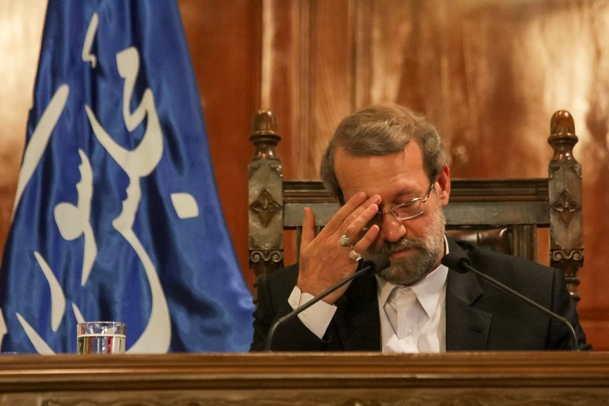 Ali Larijani, Speaker of the Iranian Parliament, photographed during a parliamentary session in Baharestan, Tehran, Iran, September 2011. 