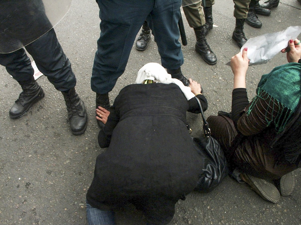 This image is part of the Green Movement documentary series, recorded during the 2009 protests in Tehran, Iran. The project documents everyday scenes and public demonstrations, reflecting resilience, collective presence, and civilian life during a si