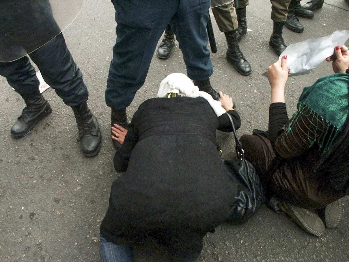 Scenes from the Iranian Green Movement protests, documenting public demonstrations in Iran — photo by Farhad Rajabali