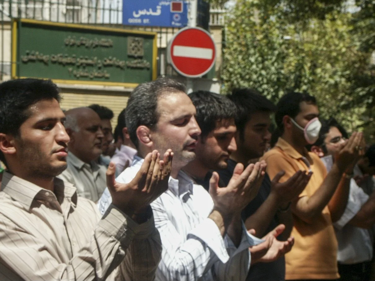 This image is part of the Green Movement documentary series, recorded during the 2009 protests in Tehran, Iran. The project documents everyday scenes and public demonstrations, reflecting resilience, collective presence, and civilian life during a si