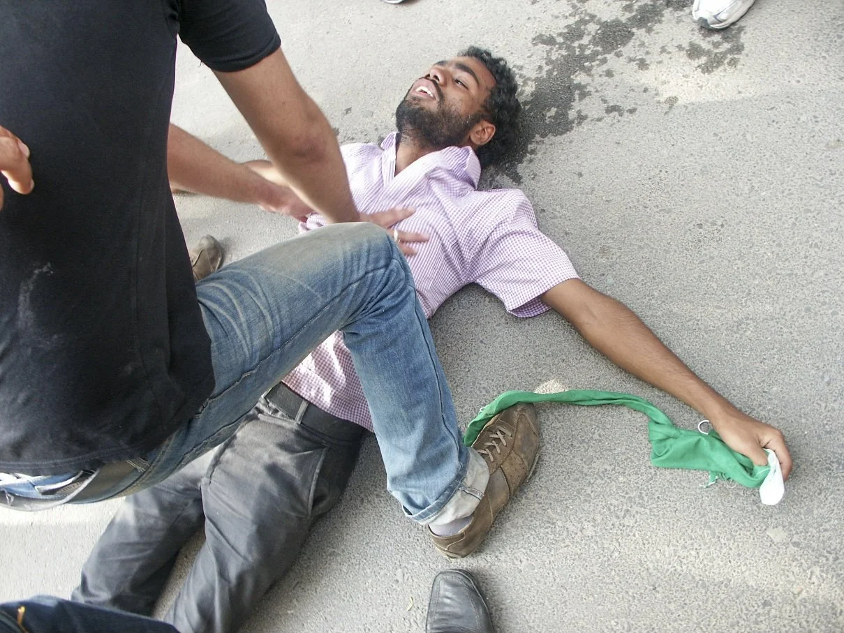 Scenes from the Iranian Green Movement protests, documenting public demonstrations in Iran — photo by Farhad Rajabali