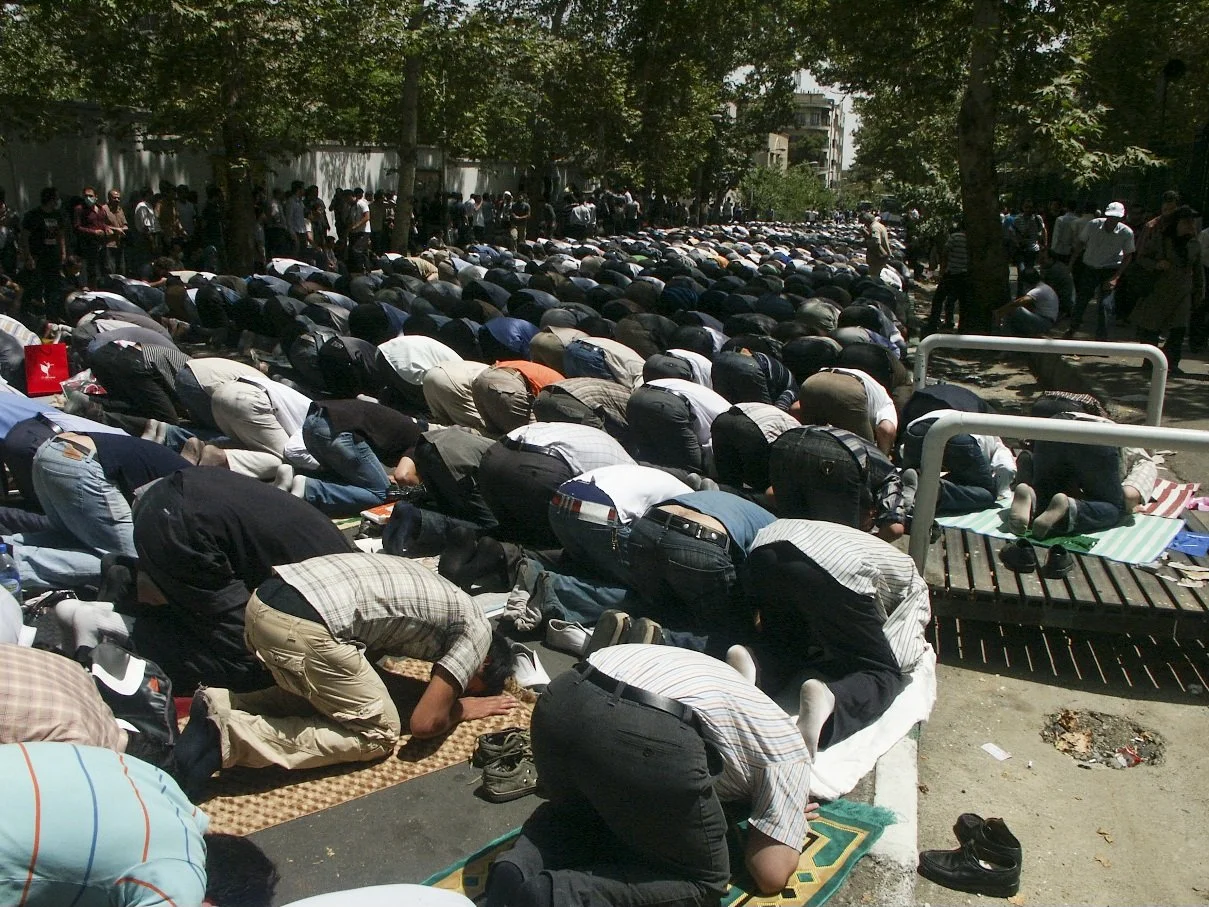 This image is part of the Green Movement documentary series, recorded during the 2009 protests in Tehran, Iran. The project documents everyday scenes and public demonstrations, reflecting resilience, collective presence, and civilian life during a si