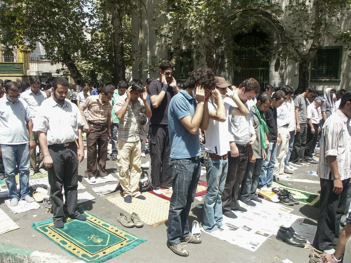 This image is part of the Green Movement documentary series, recorded during the 2009 protests in Tehran, Iran. The project documents everyday scenes and public demonstrations, reflecting resilience, collective presence, and civilian life during a si
