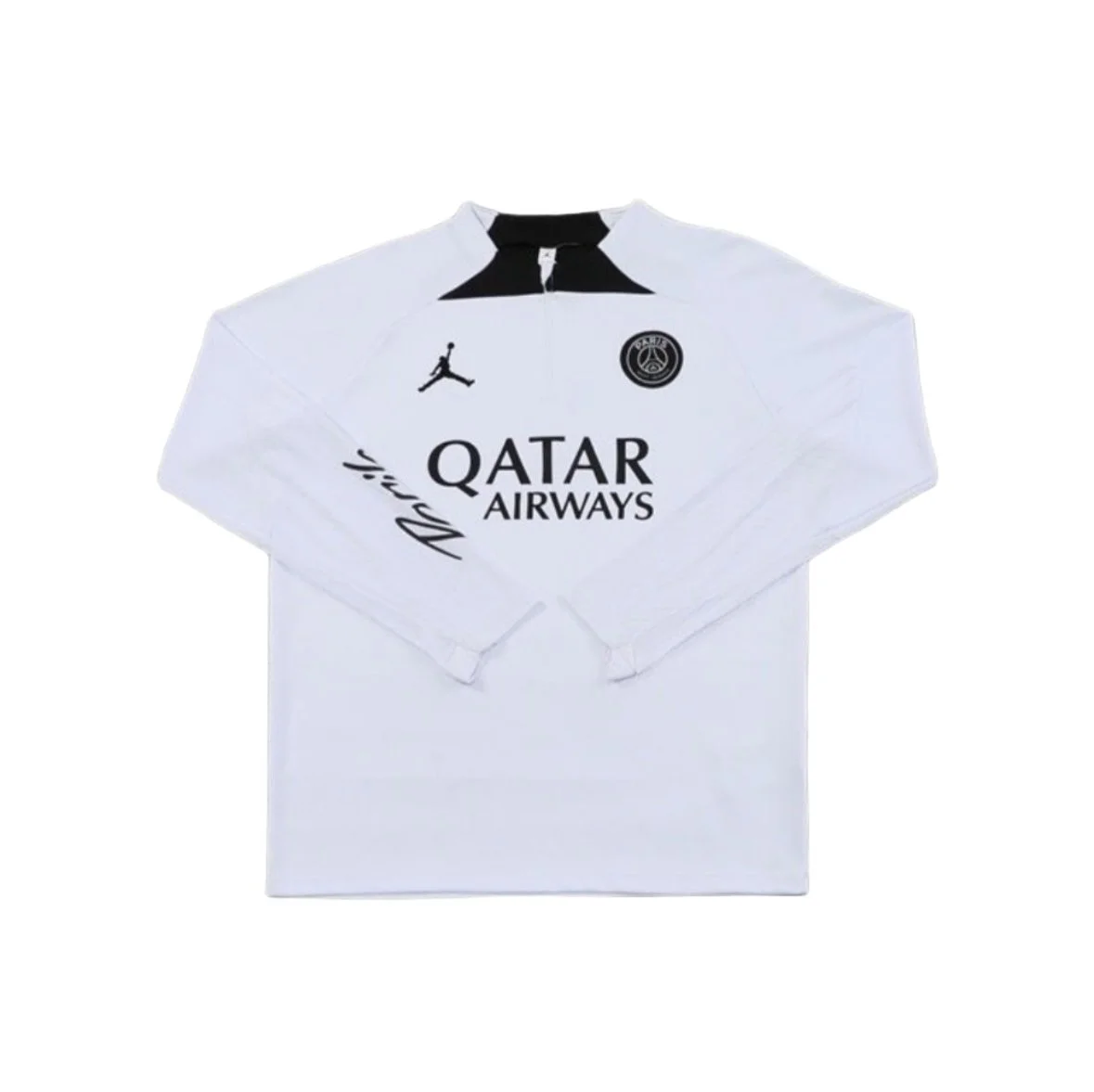 White/Black PSG Jordan Quarterzip Top
