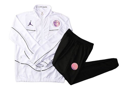 White/Purple & Black Full Zip PSG Tracksuit Kit