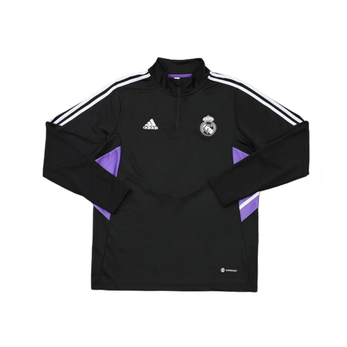 Black/Purple Real Madrid Quarterzip Top
