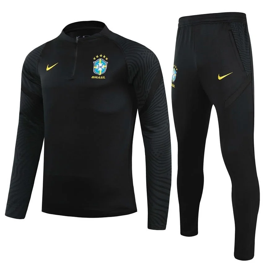 Black Brazil Nike Tracksuit Kit