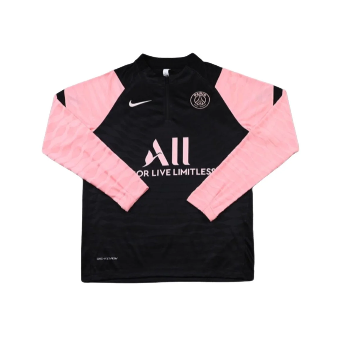 Pink/Black PSG Nike Quarterzip Top