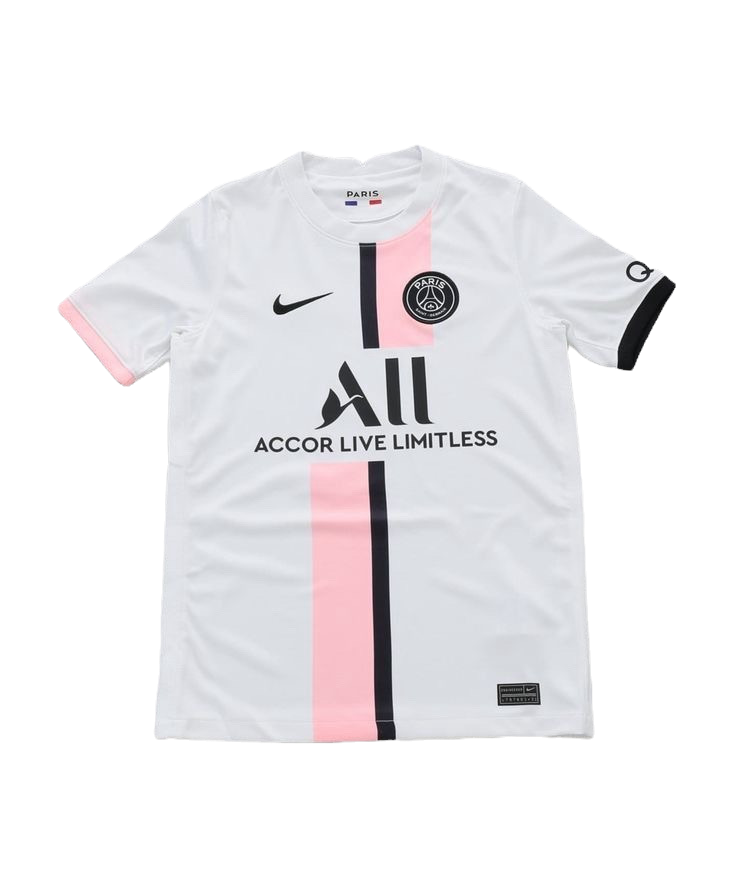 White/Pink PSG x Nike Jersey