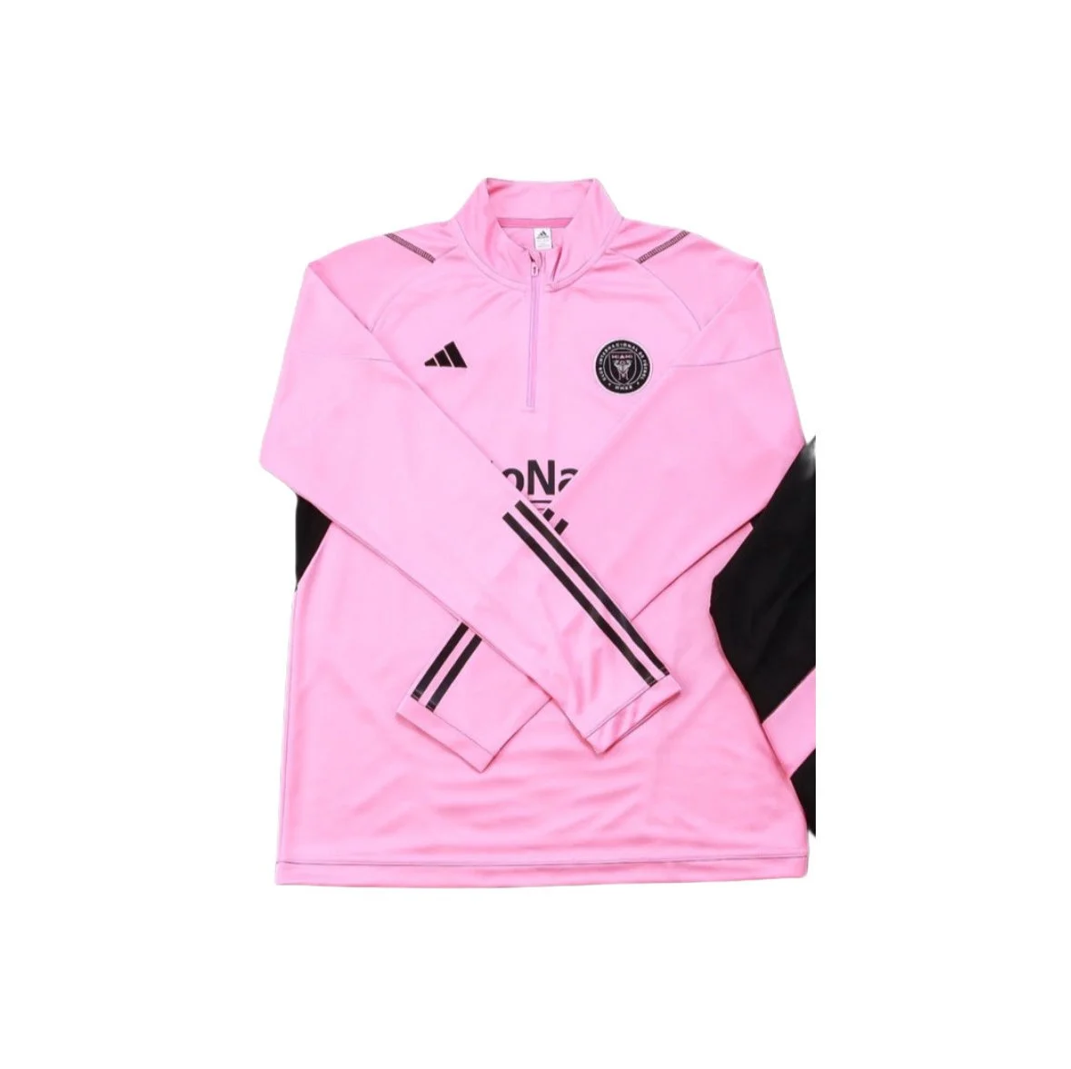 Pink/Black Inter Miami Quarterzip Top