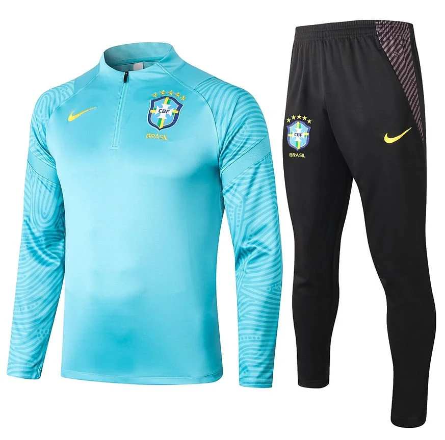 Aqua/Black Nike x Brazil Tracksuit Kit