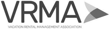 Logo of VRMA, the Vacation Rental Management Association, featuring the acronym VRMA and a stylized arrow pointing right.