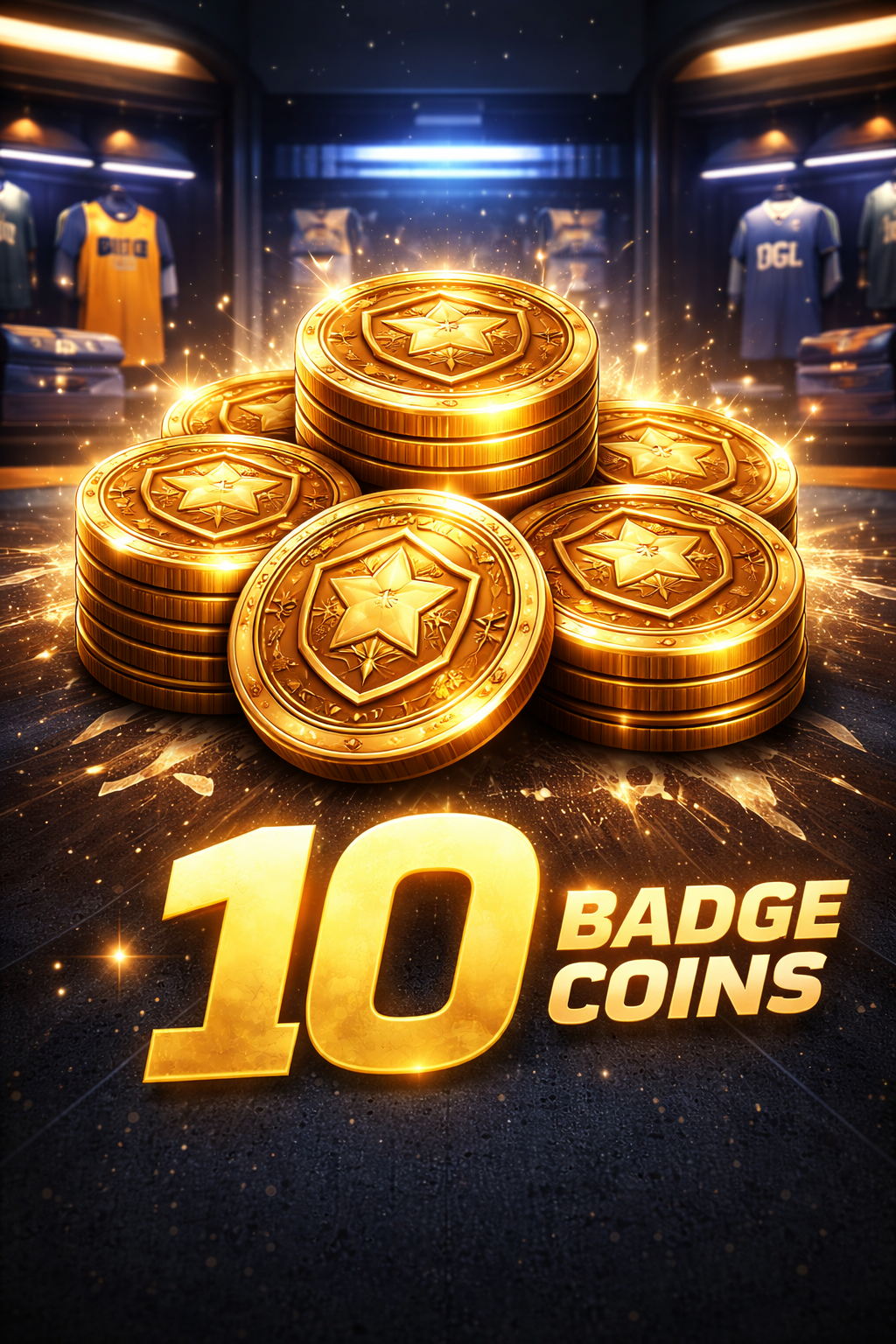 10 Badge Coins