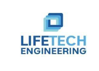 Lifetech Engineering logo with a blue geometric symbol and text.