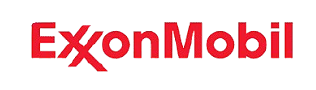 ExxonMobil logo in red text on a white background