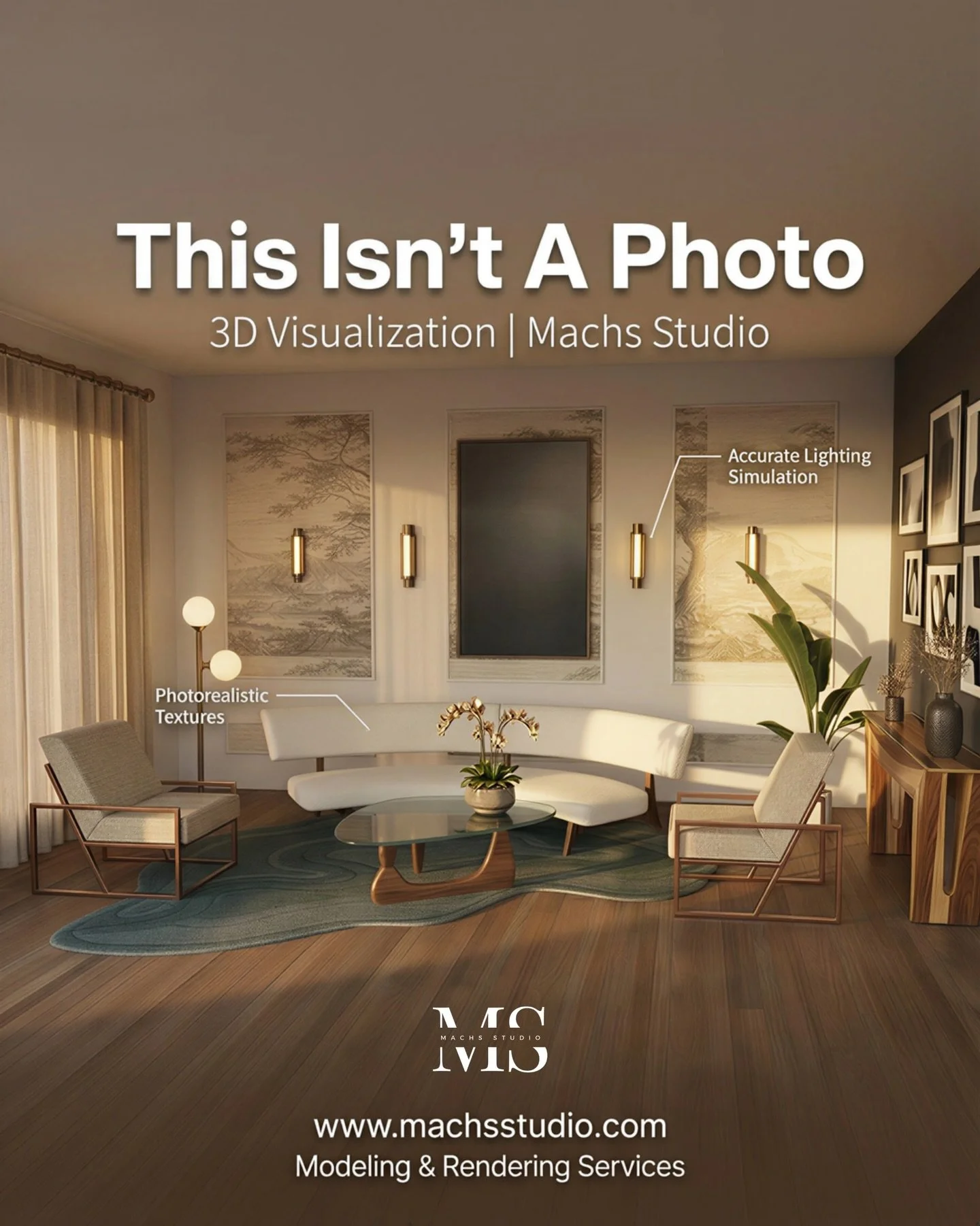 Transform Your Vision Into Reality with Machs Studio 🏠✨
Tired of trying to explain your design ideas with just sketches and floor plans? At Machs Studio, we bridge the gap between imagination and reality with world-class 3D Visualisation Services.
O