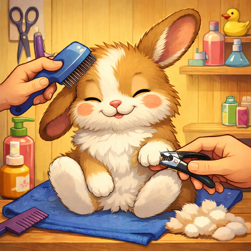 Bunny Grooming (short hair)