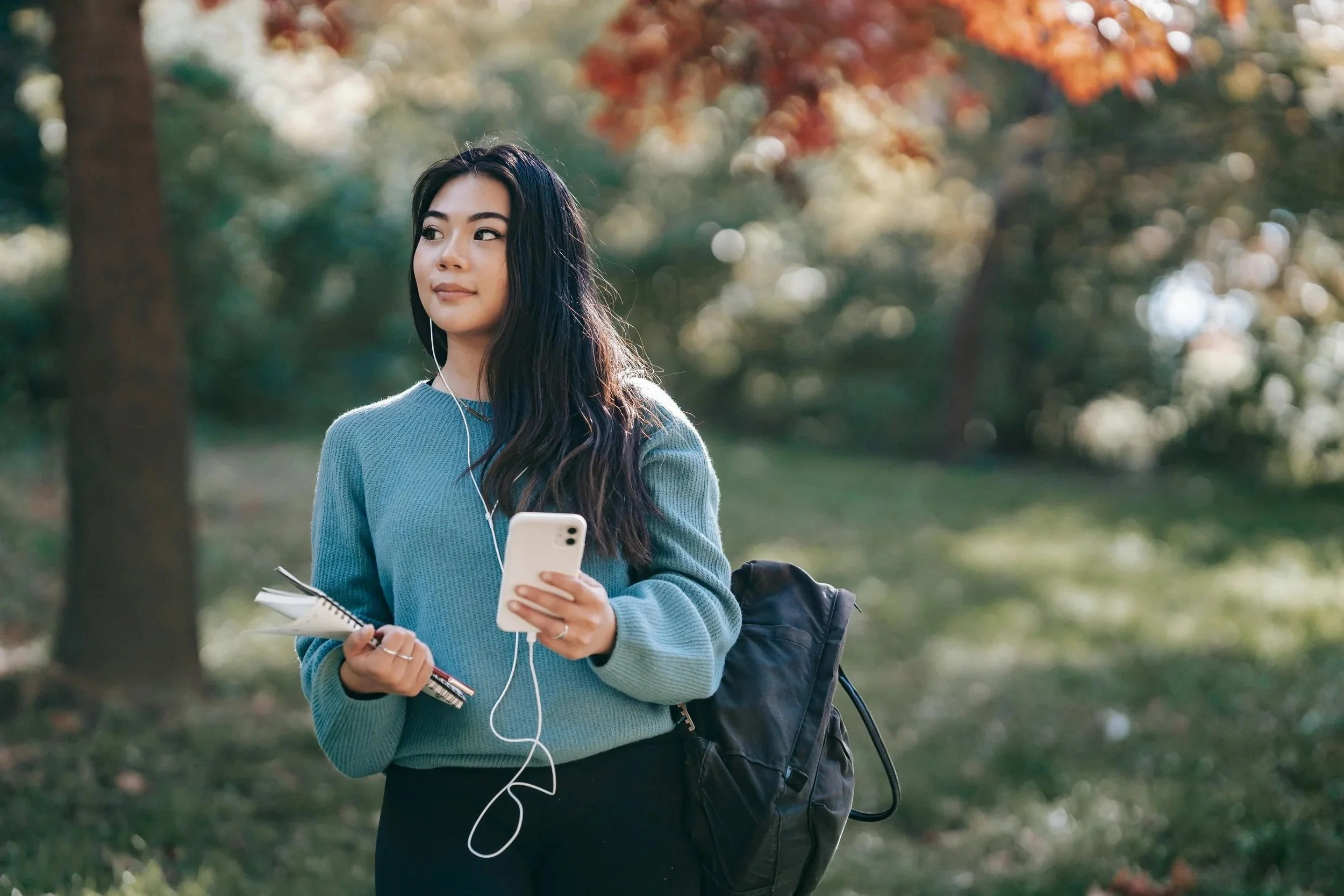 Person walking outside  representing self-esteem therapy in New York City