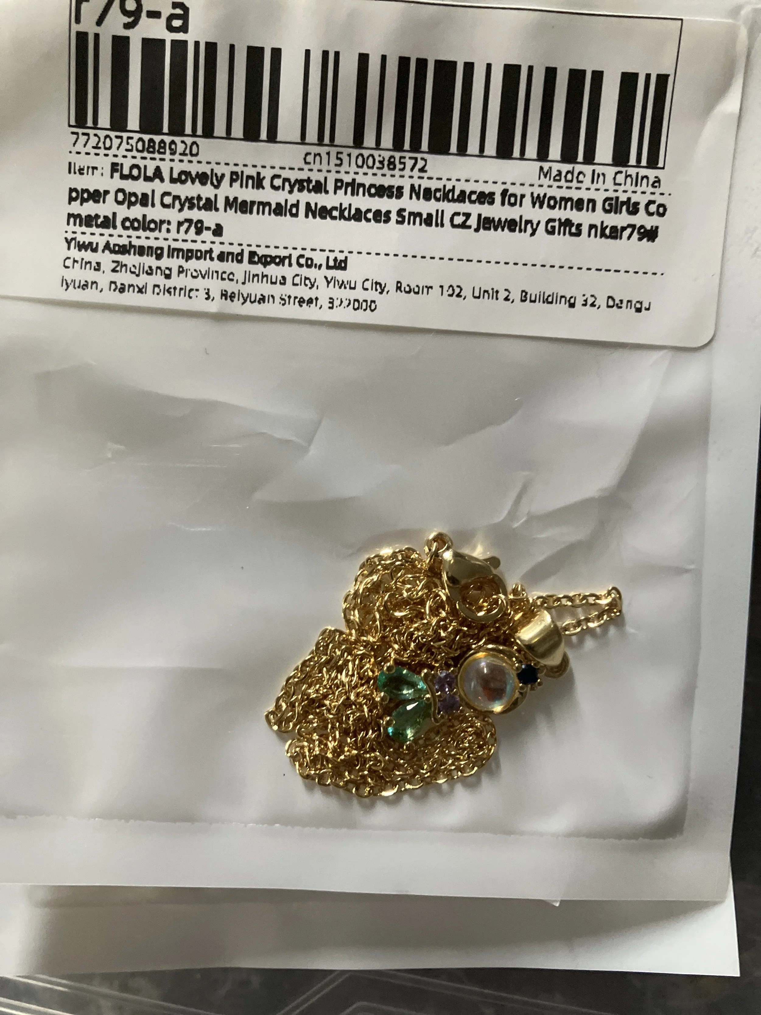 Princess Pendant with Chain