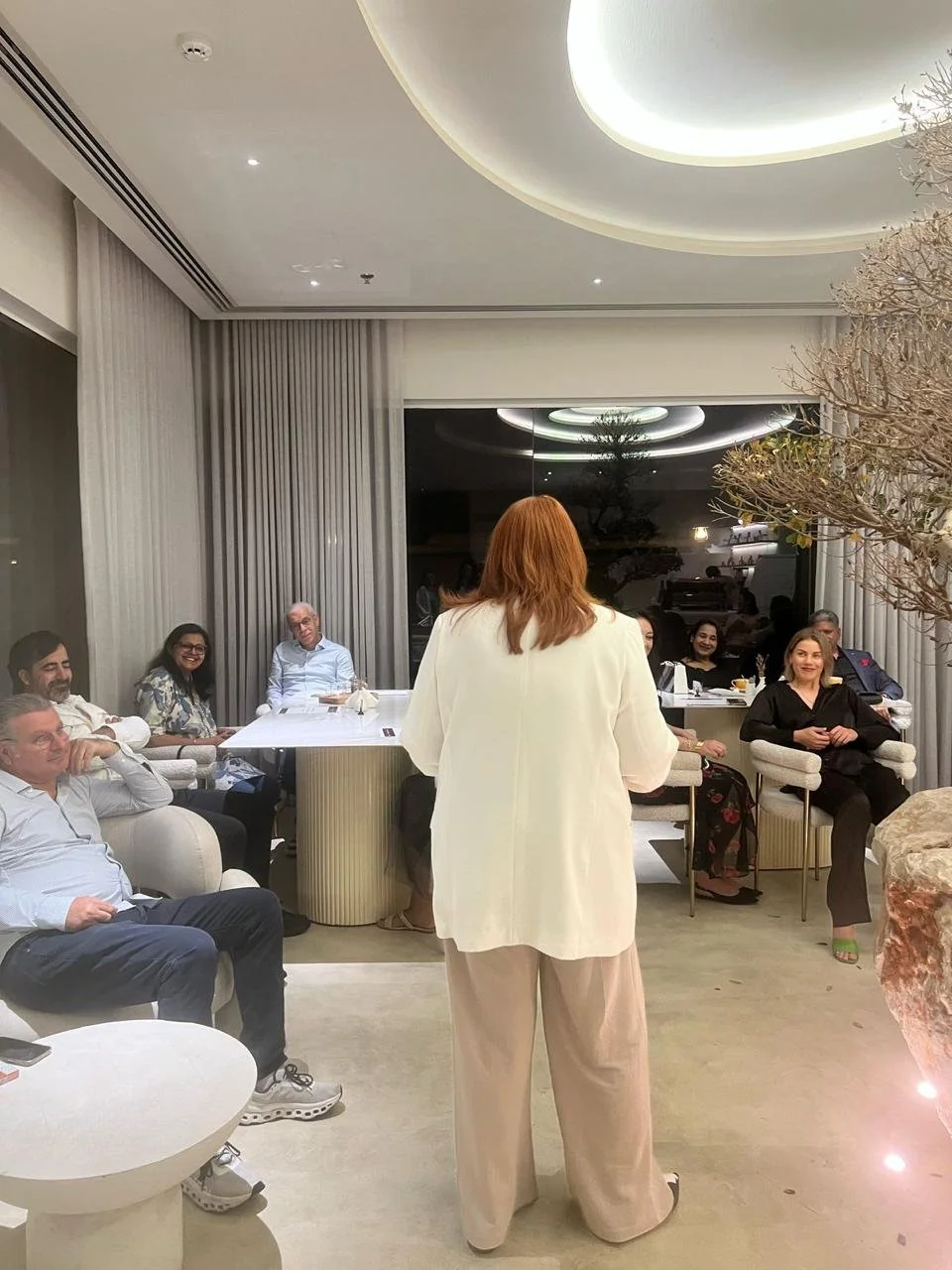 Anne giving a relationship workshop