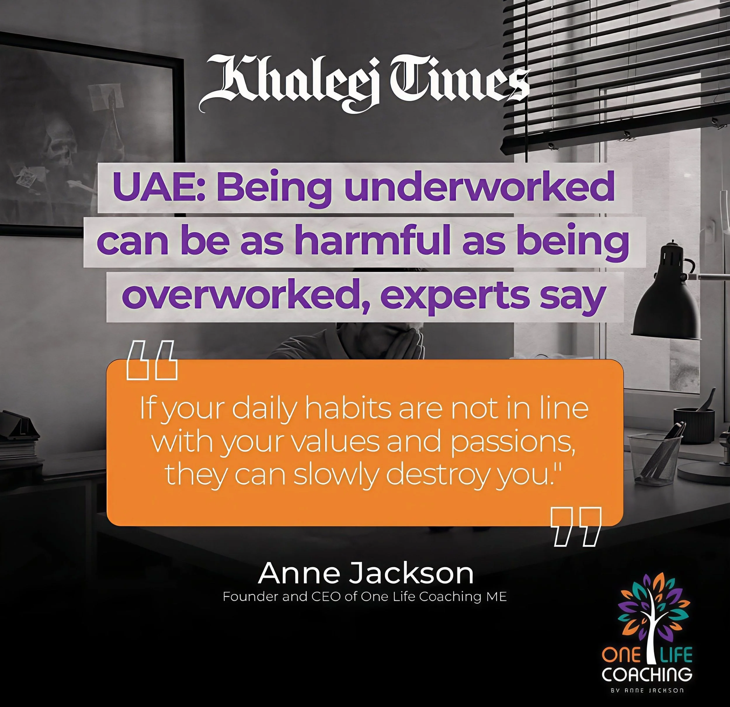 Being Underworked can be as harmful as being overworked