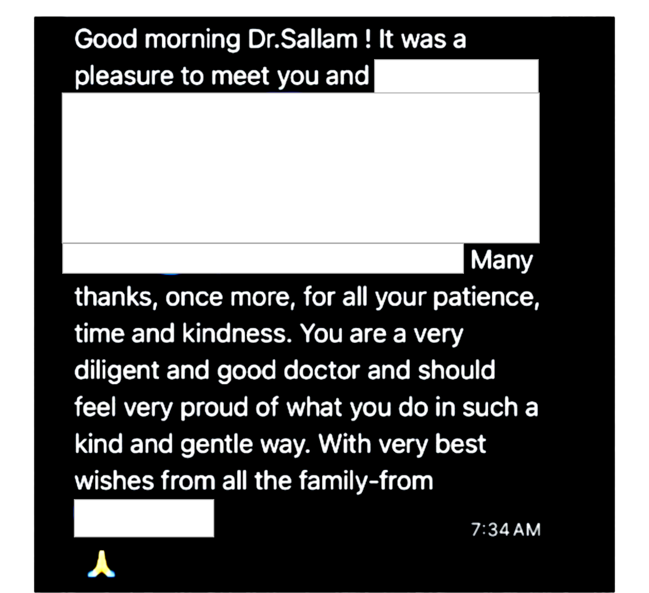 Patient feedback