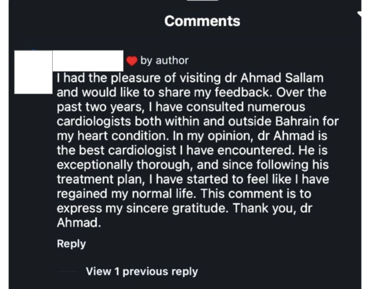 Patient feedback