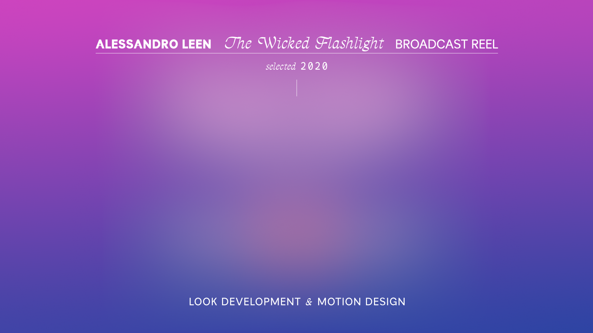 Broadcast Reel | 2020