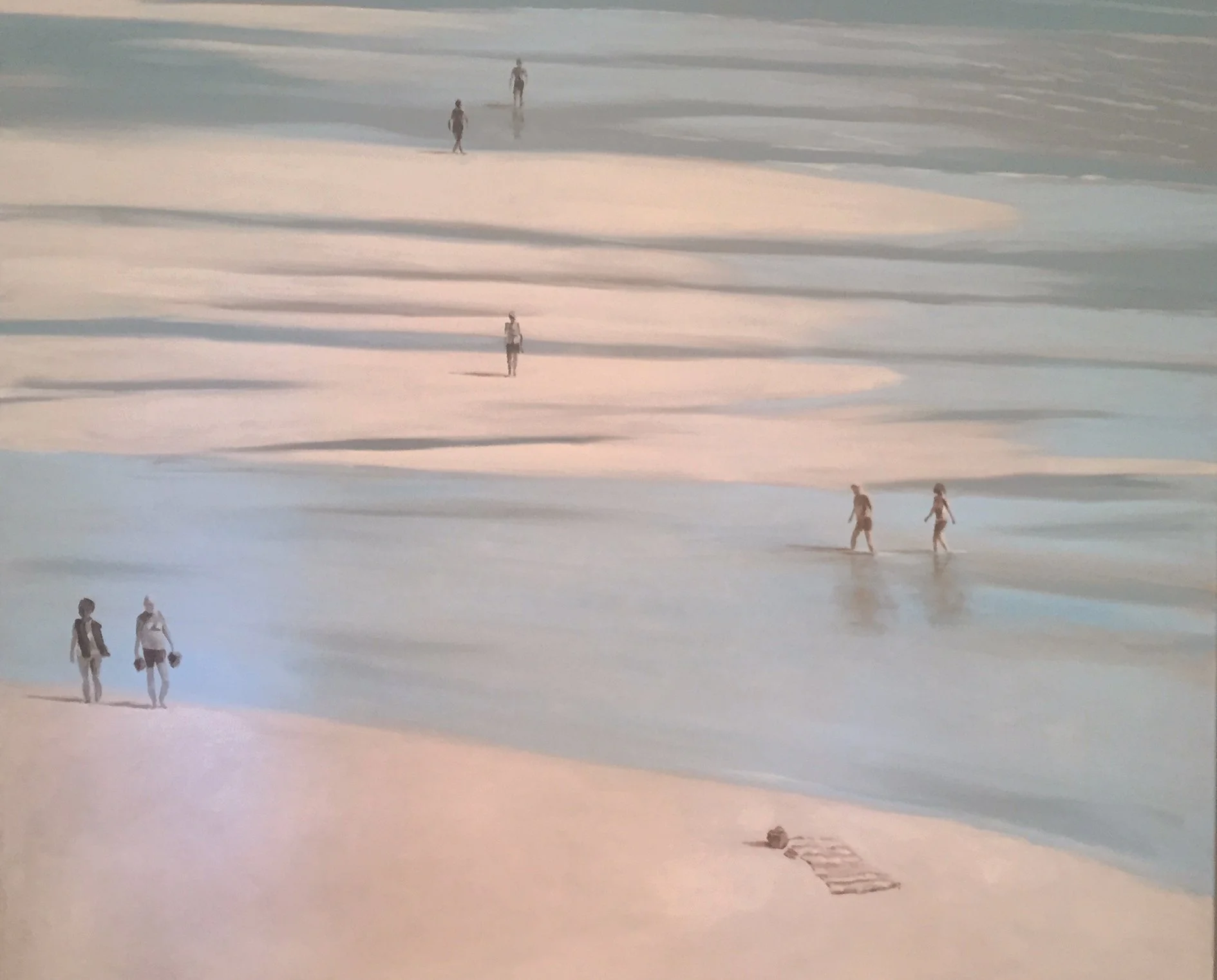 Socially Distanced Beach Walks Small Print