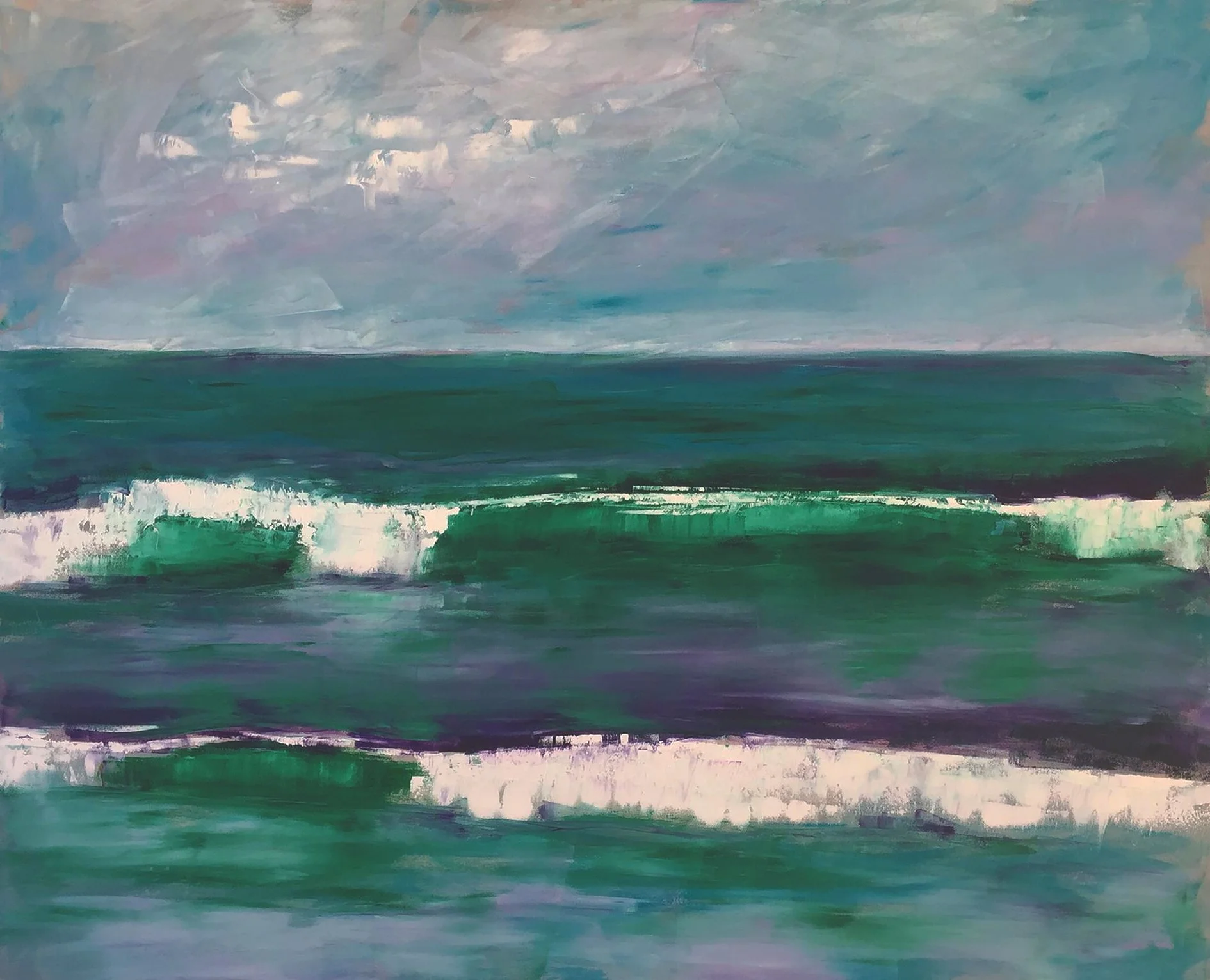 Emerald Waves Small Print