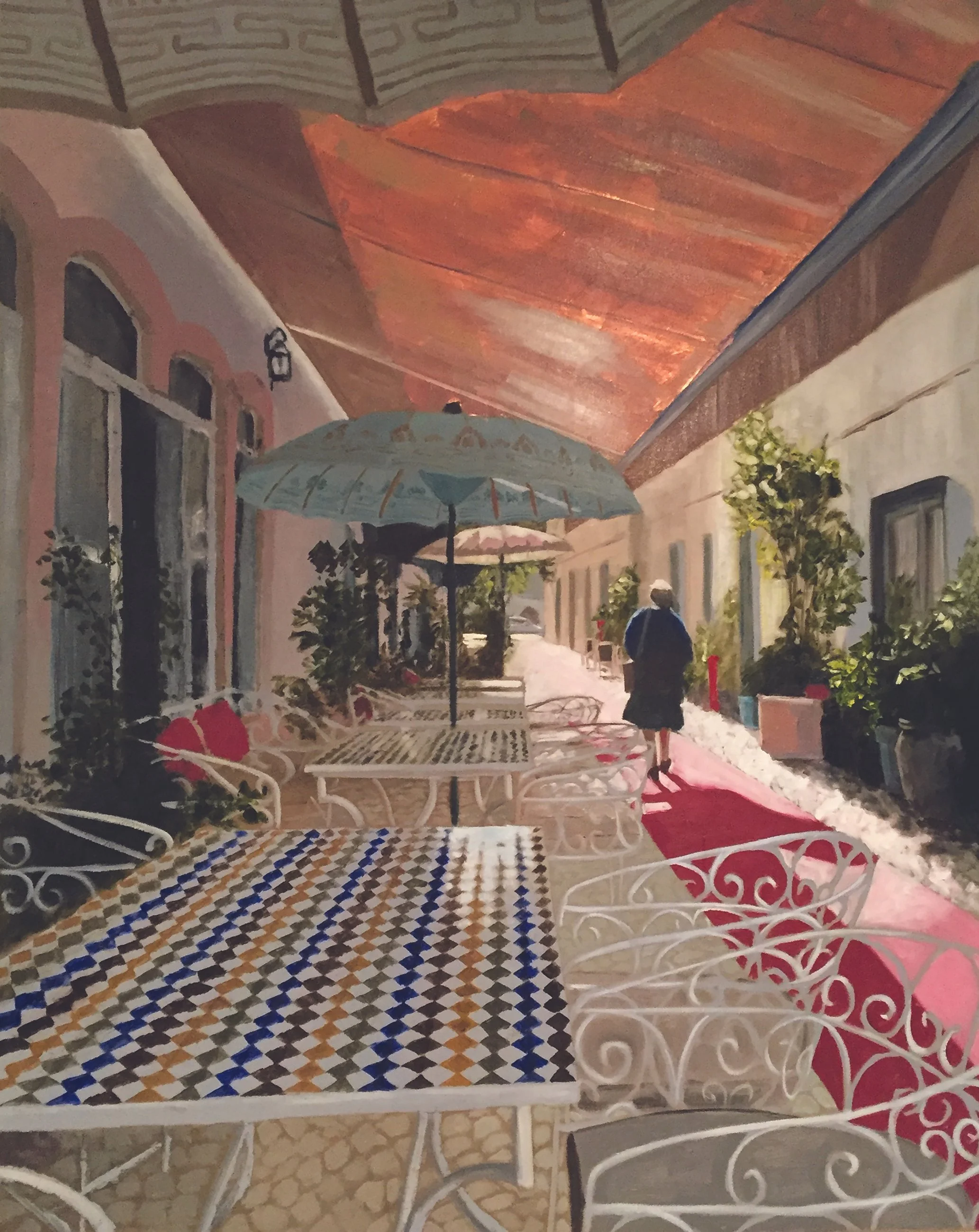 Cafe in Silves Small Print