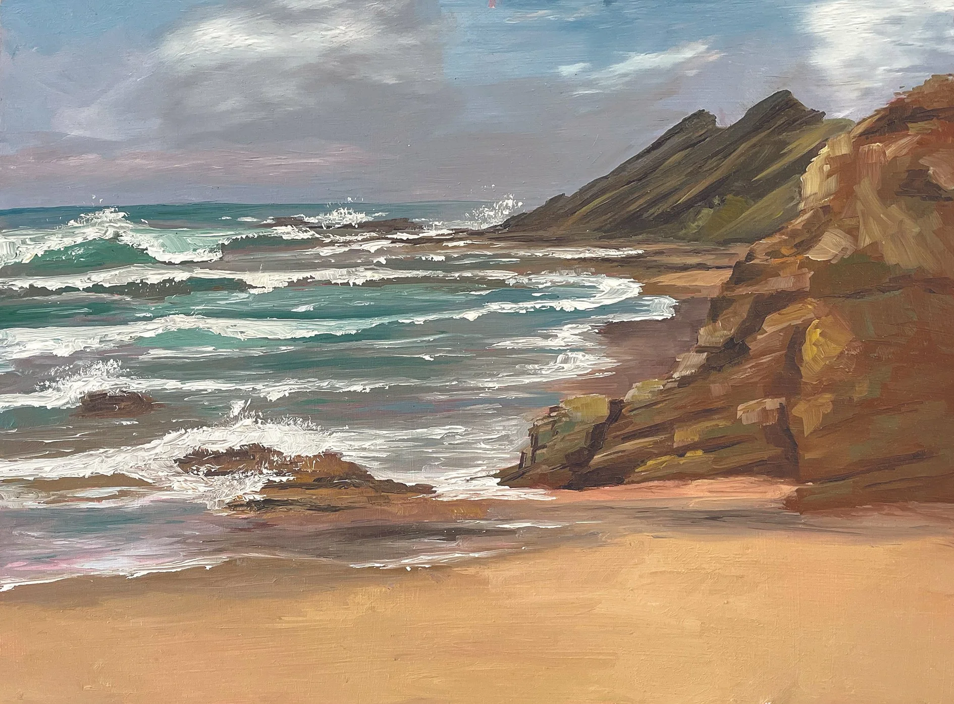Amoreira Beach Original Painting