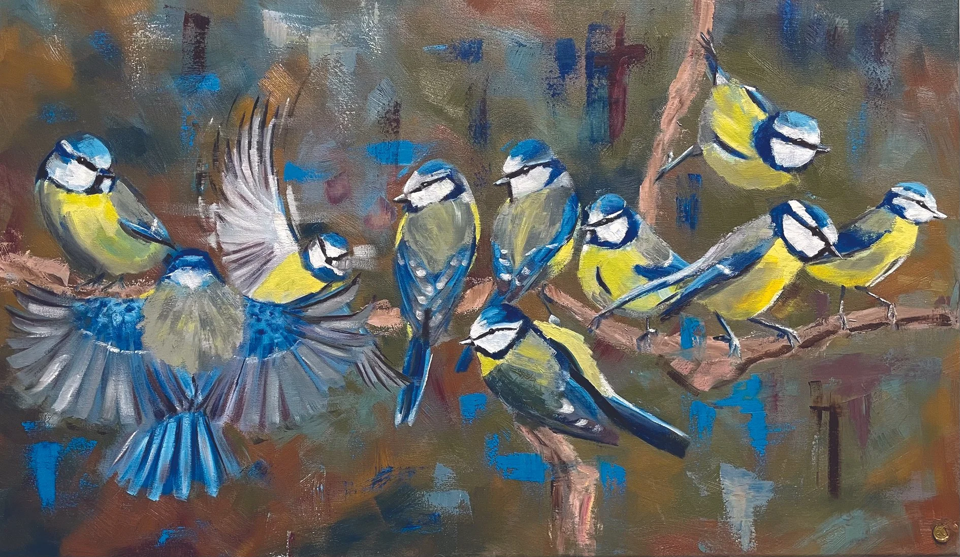 Blue Tits Small Print