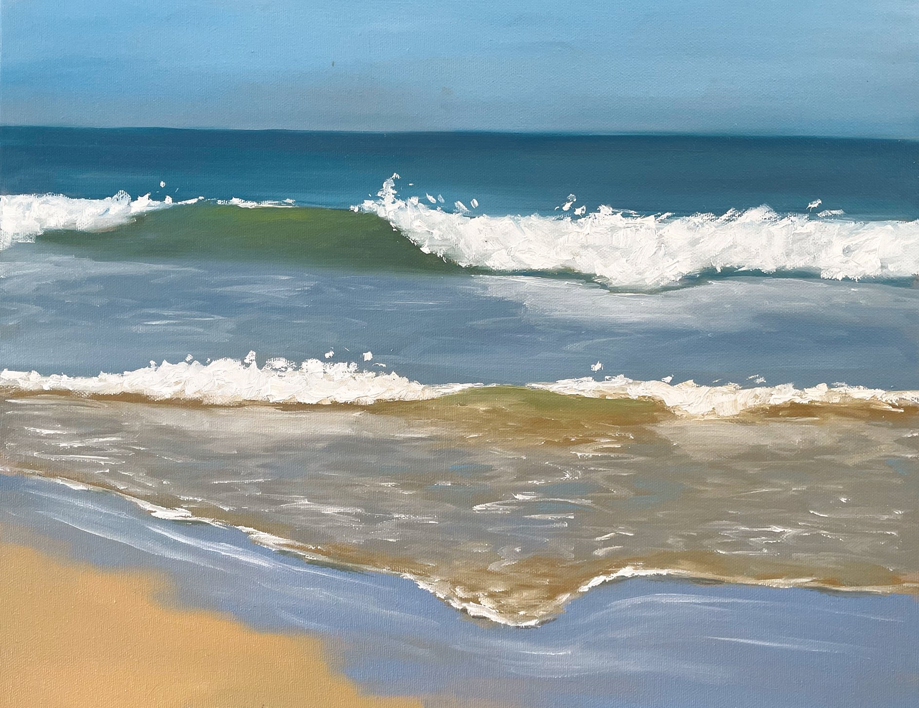 Wave Study Original Painting