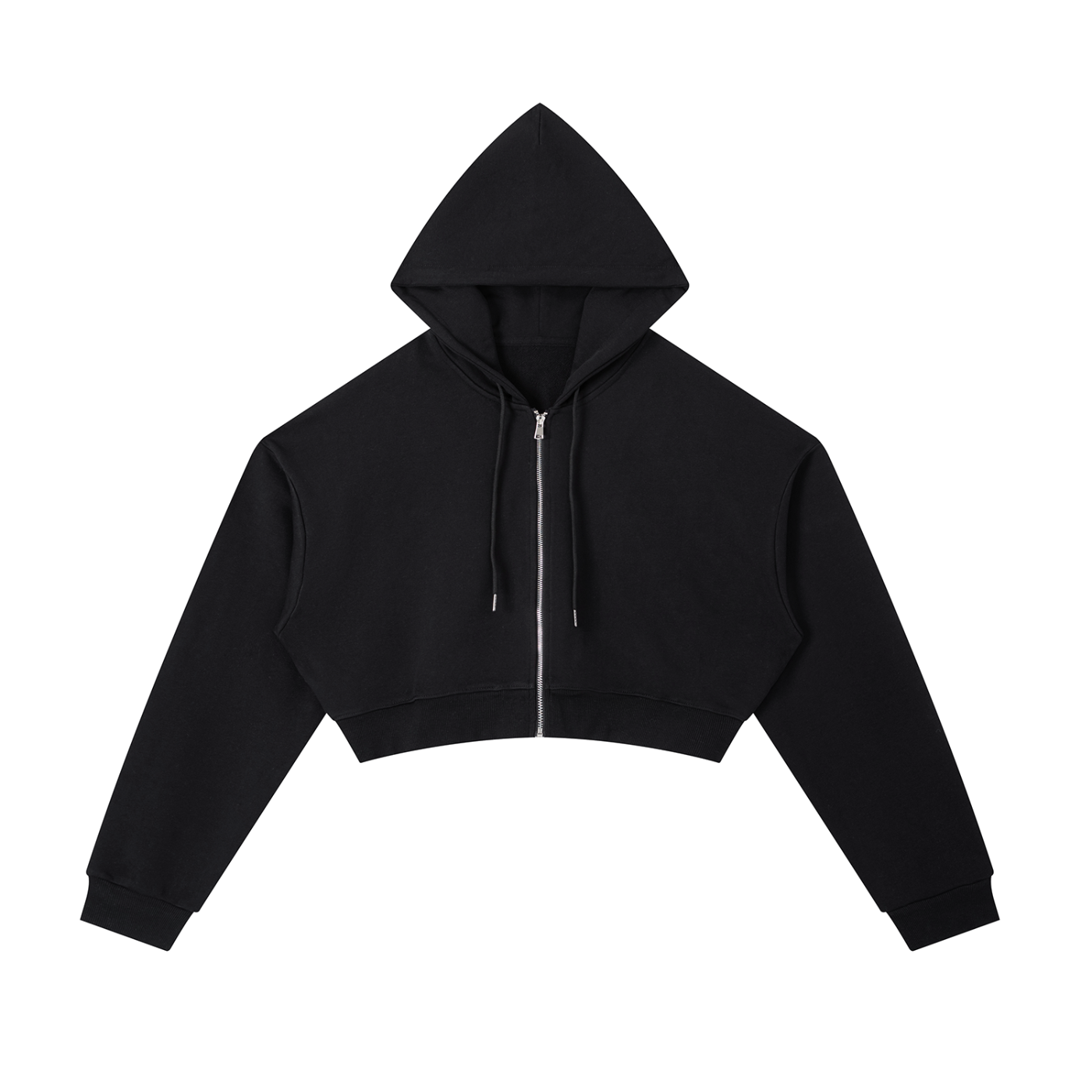 Women's Cropped Zip-Up Hoodie