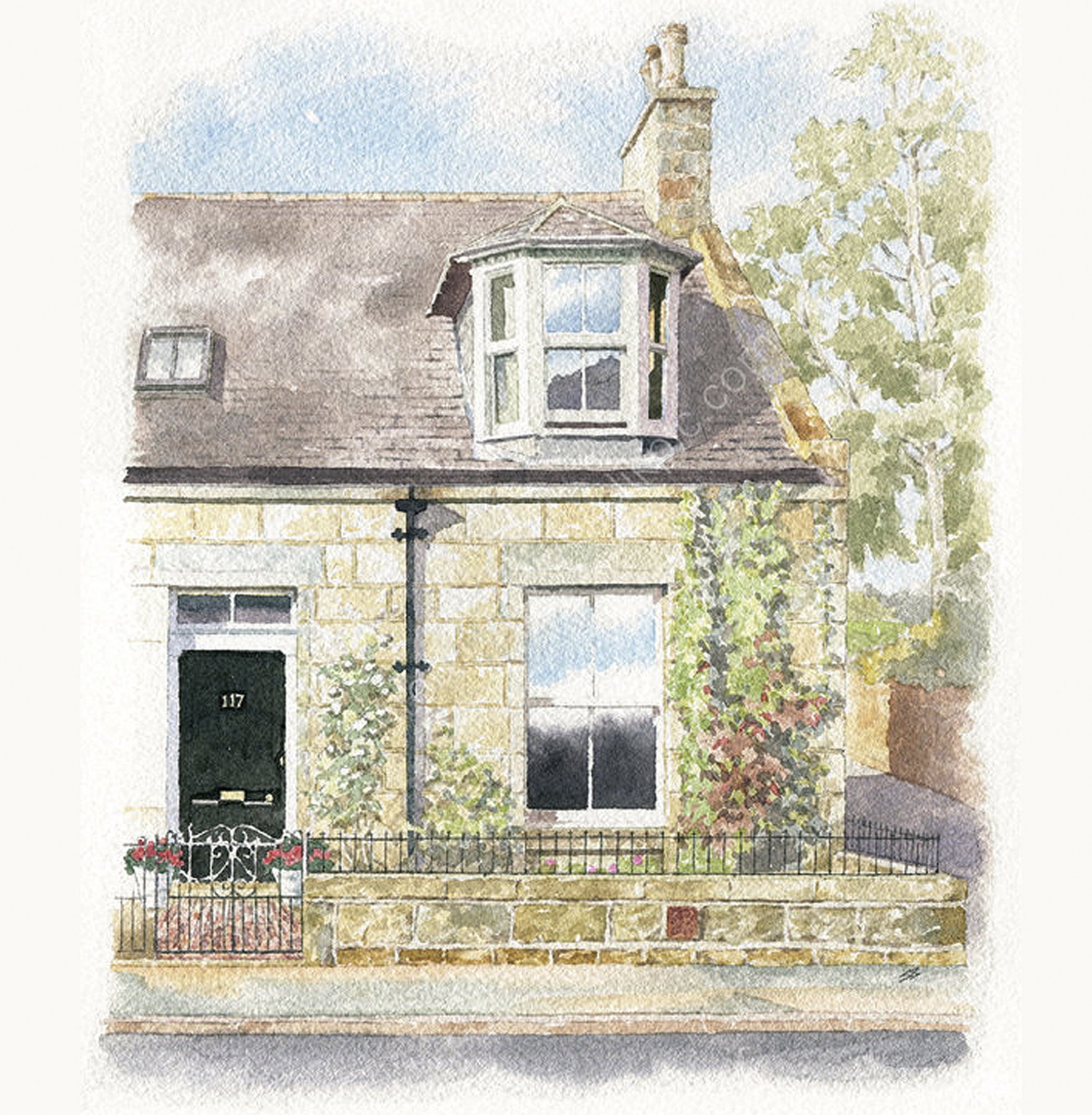 House portrait. Private commission