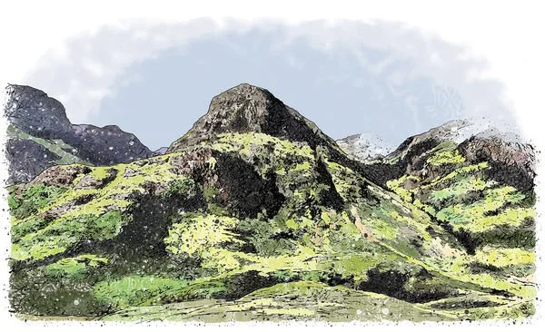 Glencoe: digital illustration for Scottish Heritage