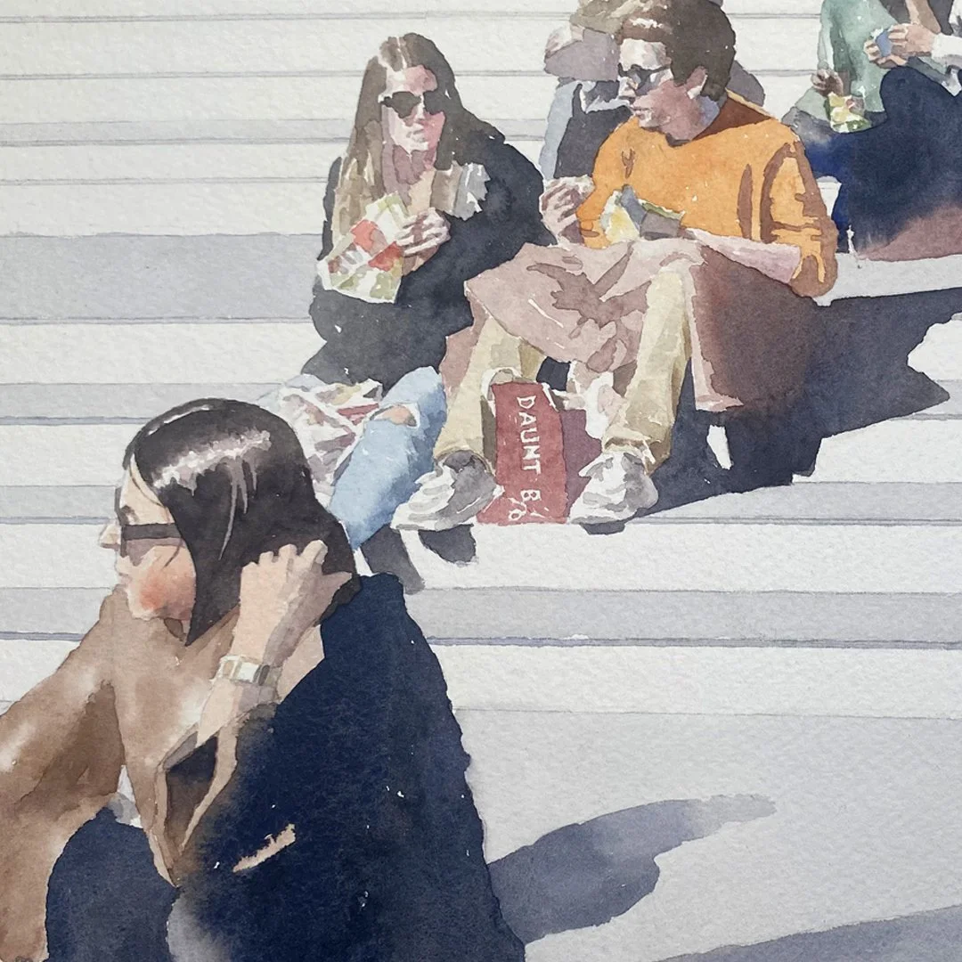 National Gallery Steps (h:26cm x w:24)