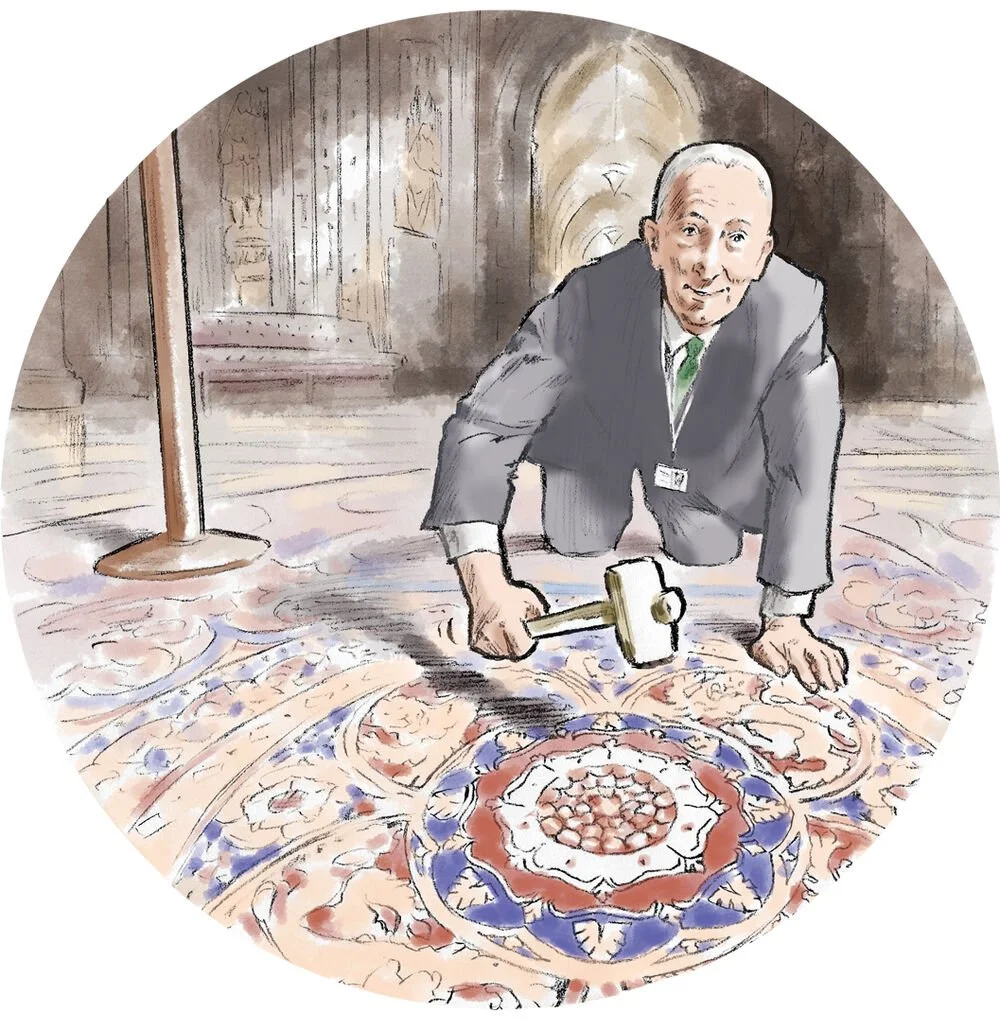 Illustration from series for UK Parliament. Digital colour