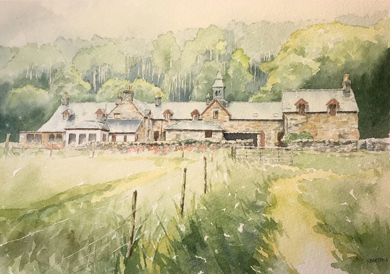 Portrait of Scottish Estate. Private commission