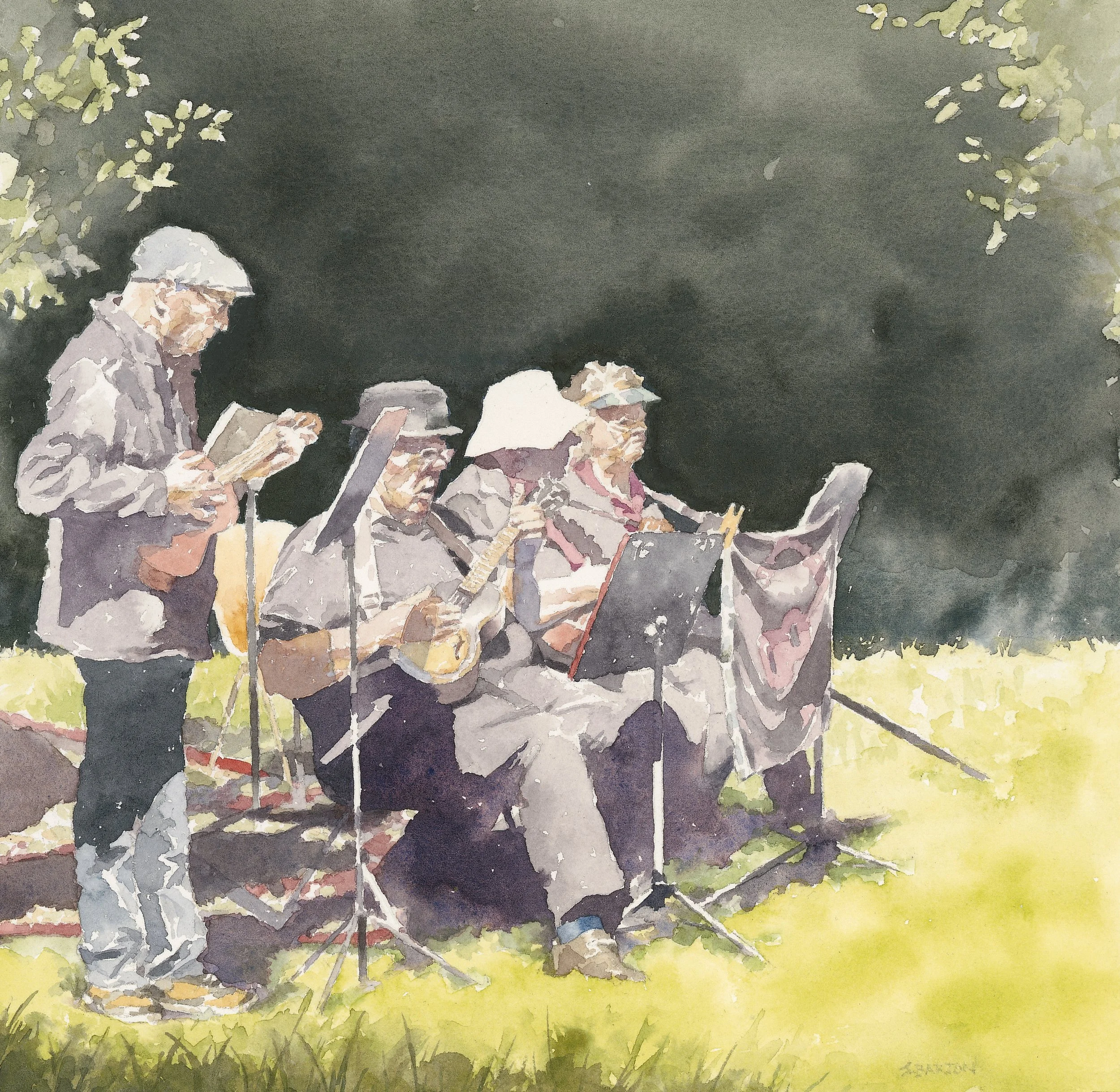 Ukulele Players (h:29cm x w:27)