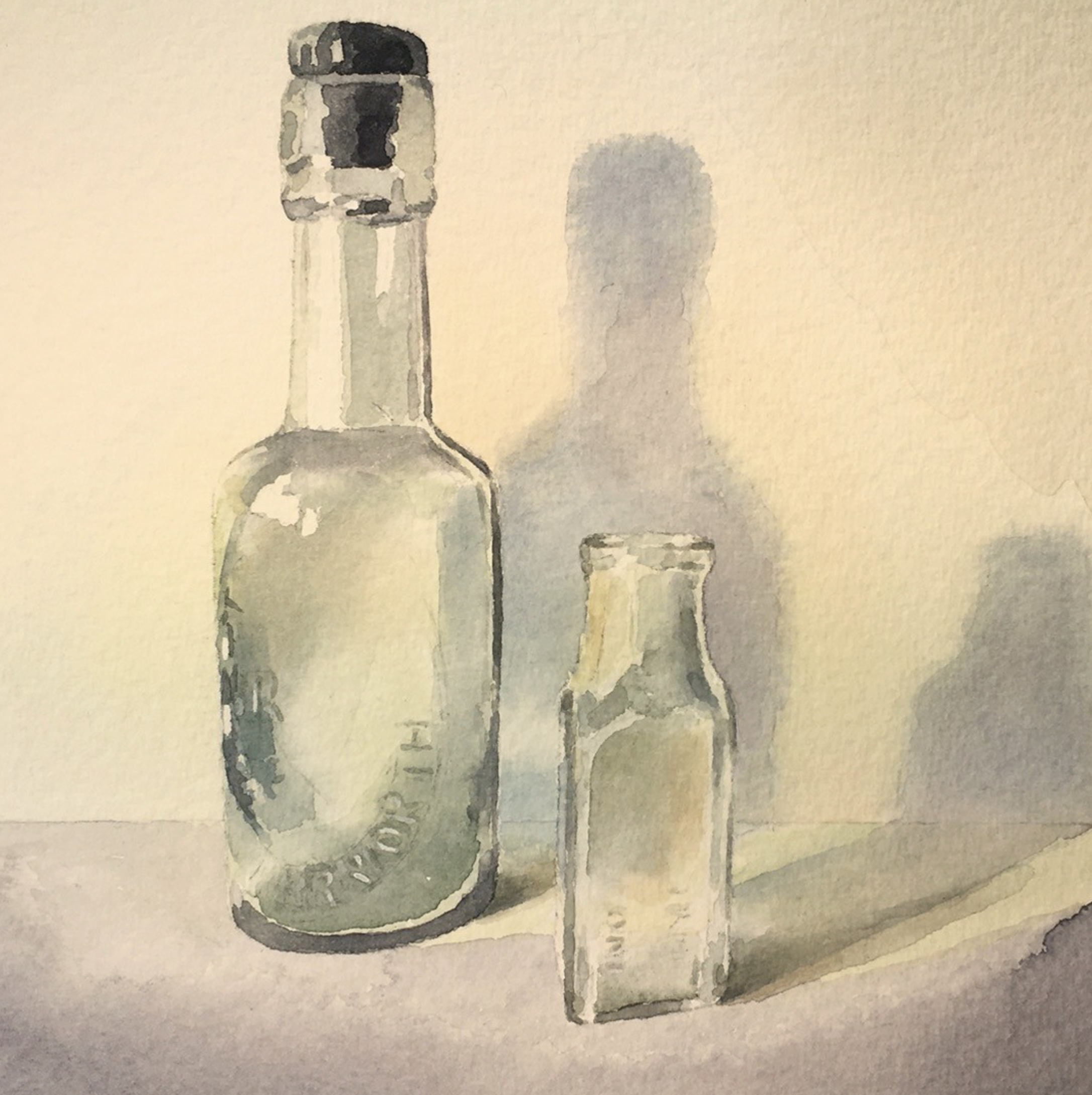 Bottles: Still life
