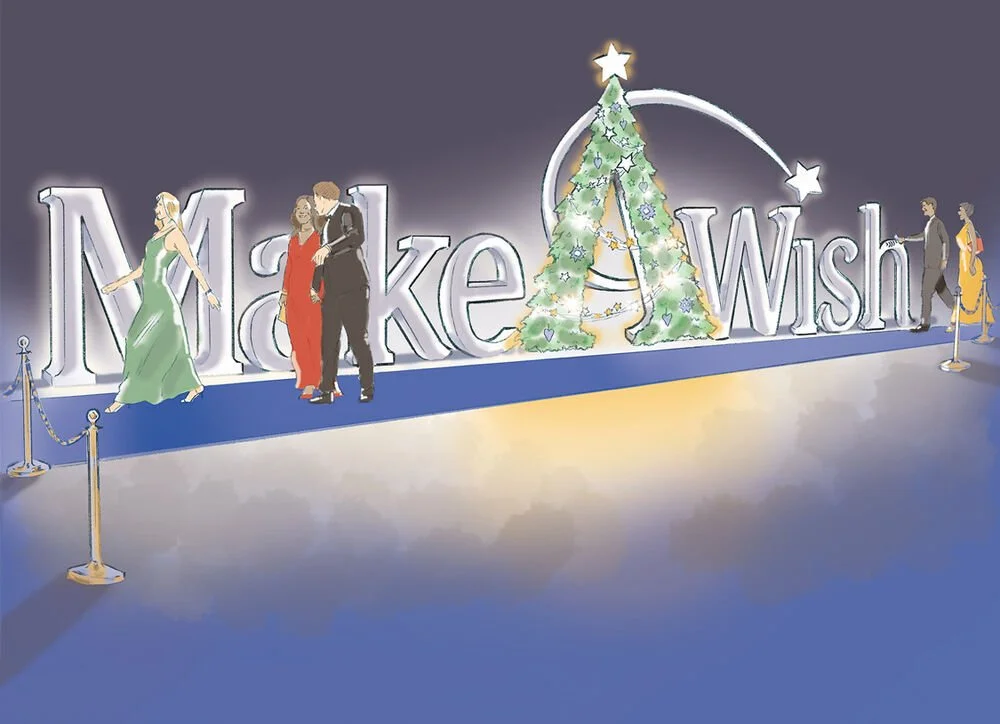 'Make a Wish' Foundation. Concept visual for Christmas promotion