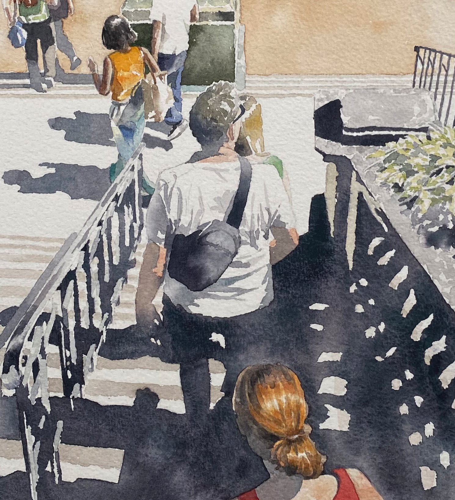 Steps Descending (h: 22cm x w: 20cm)