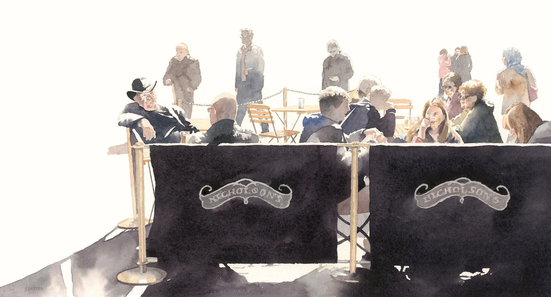 Covent Garden Alfresco (h:26cm x w:52)