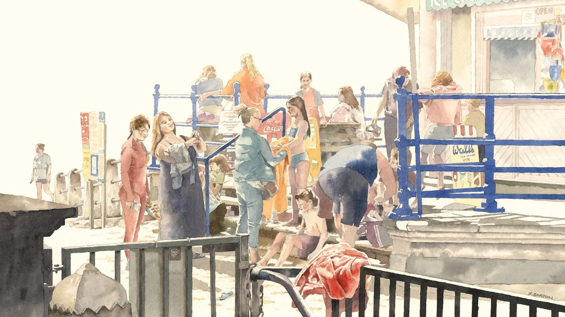 On Margate Sands (h:28cm x w:49)