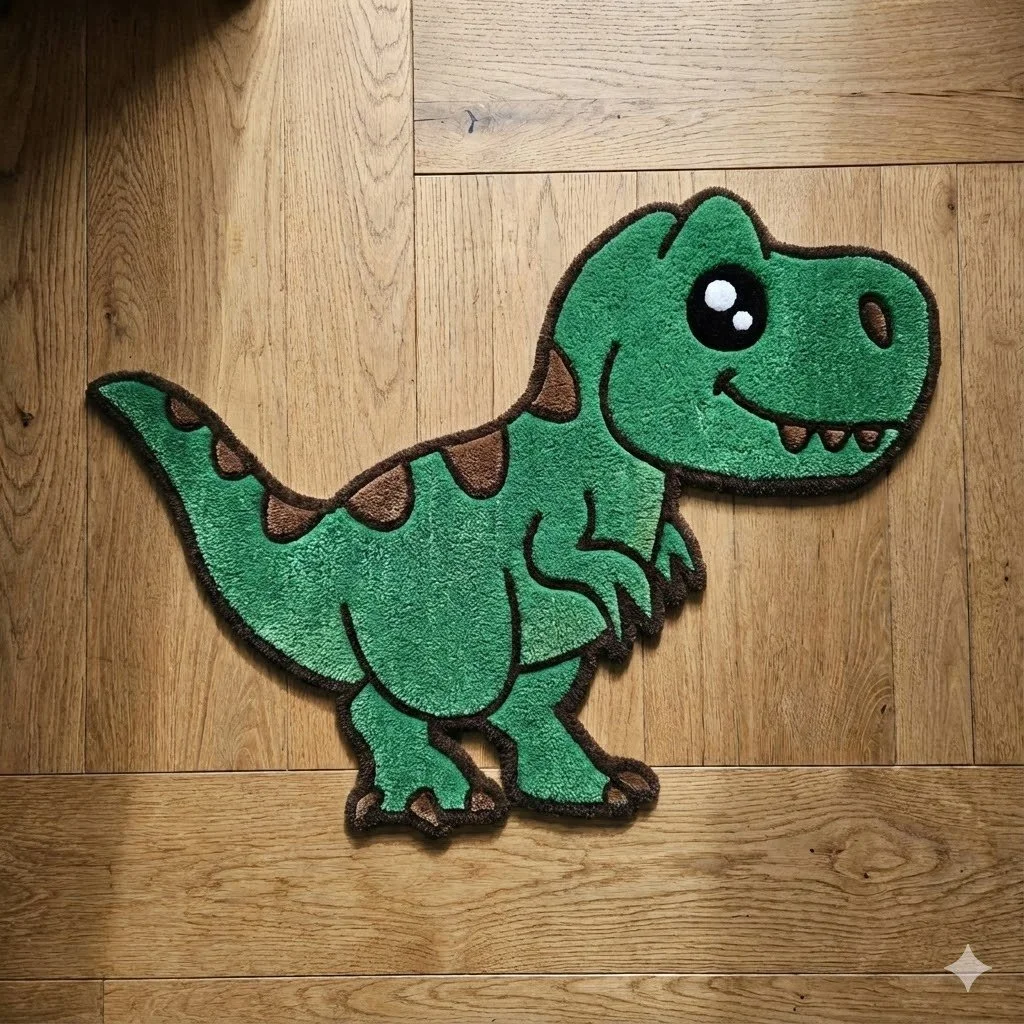 Happy Green Dinosaur