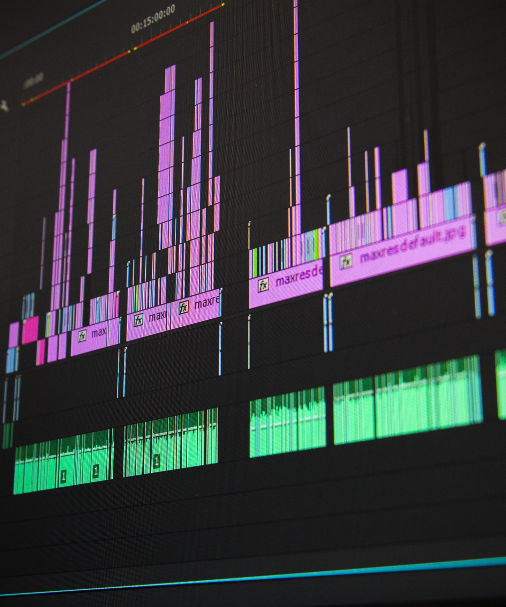 Growth Engine team editing client videos