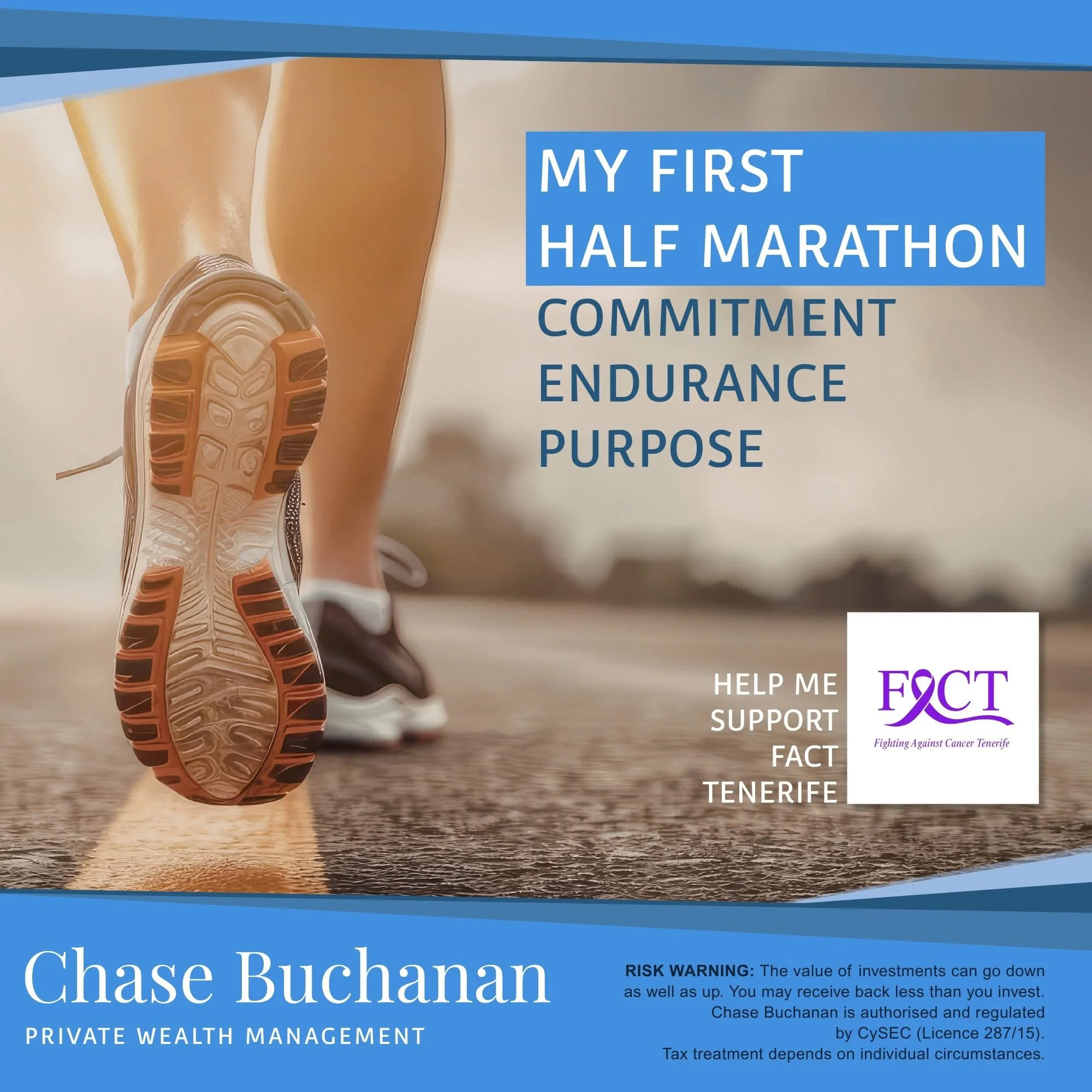 Adele Runs for FACT – Las Galletas Half Marathon Fundraiser