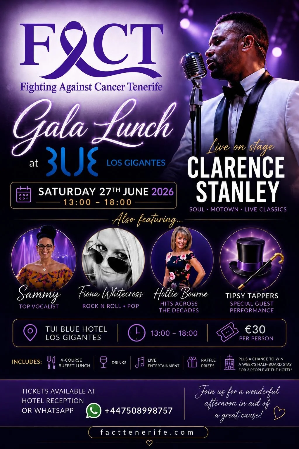 TUI Blue | Gala Lunch | 27 June | In aid of FACT